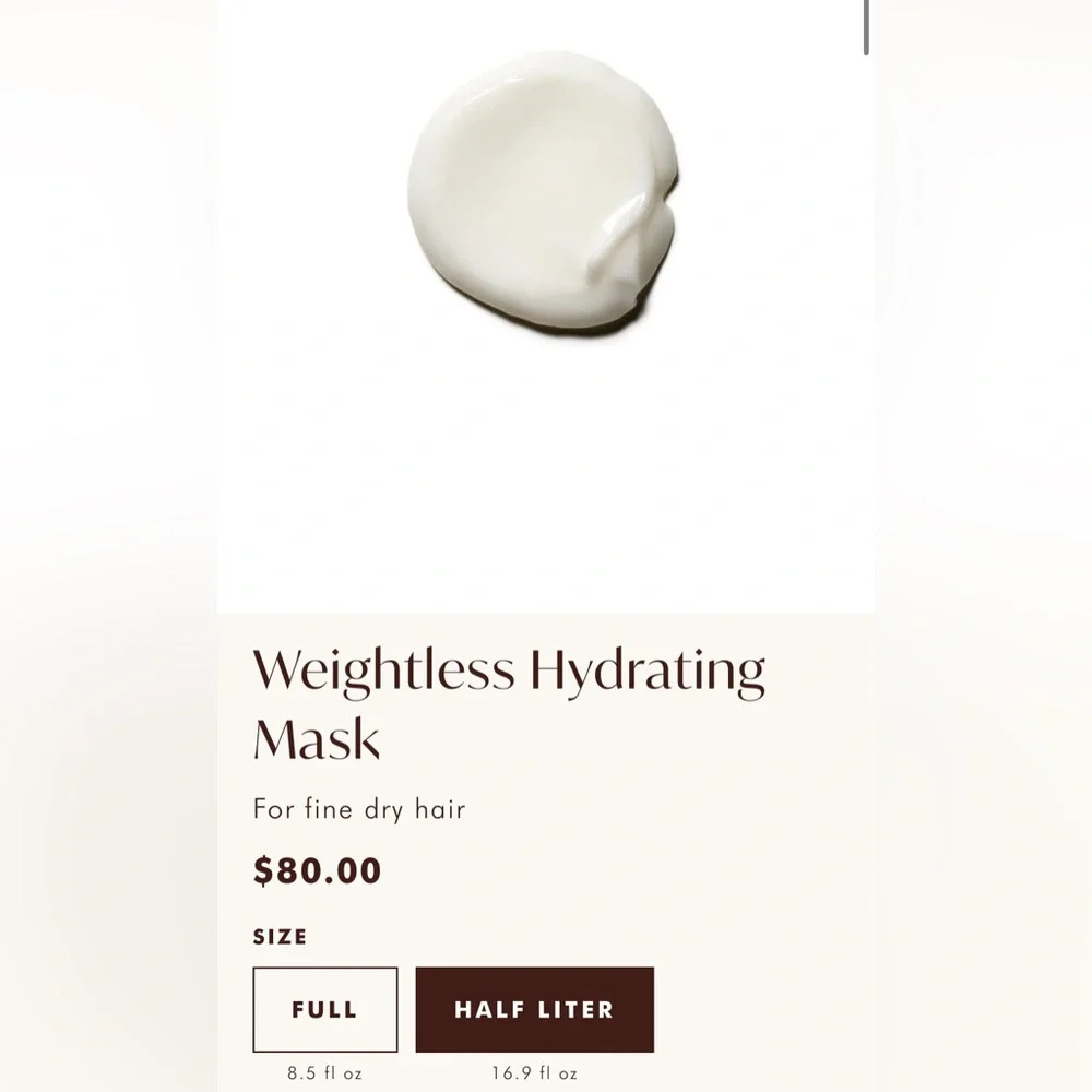 Moroccanoil Weightless Hydrating Mask For fine dry hair XL 1/2L 500mls - Picture 3 of 4